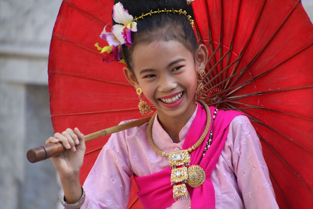 parapluies Chiang Mai Thailande