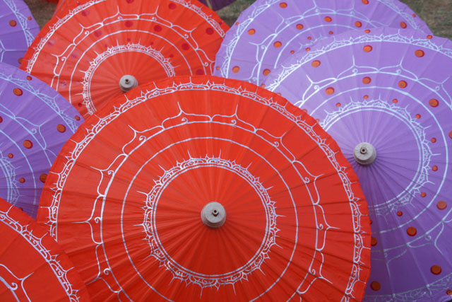 parapluies Chiang Mai Thailande