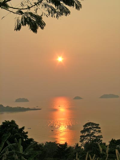 coucher de soleil Golfe de Thailande